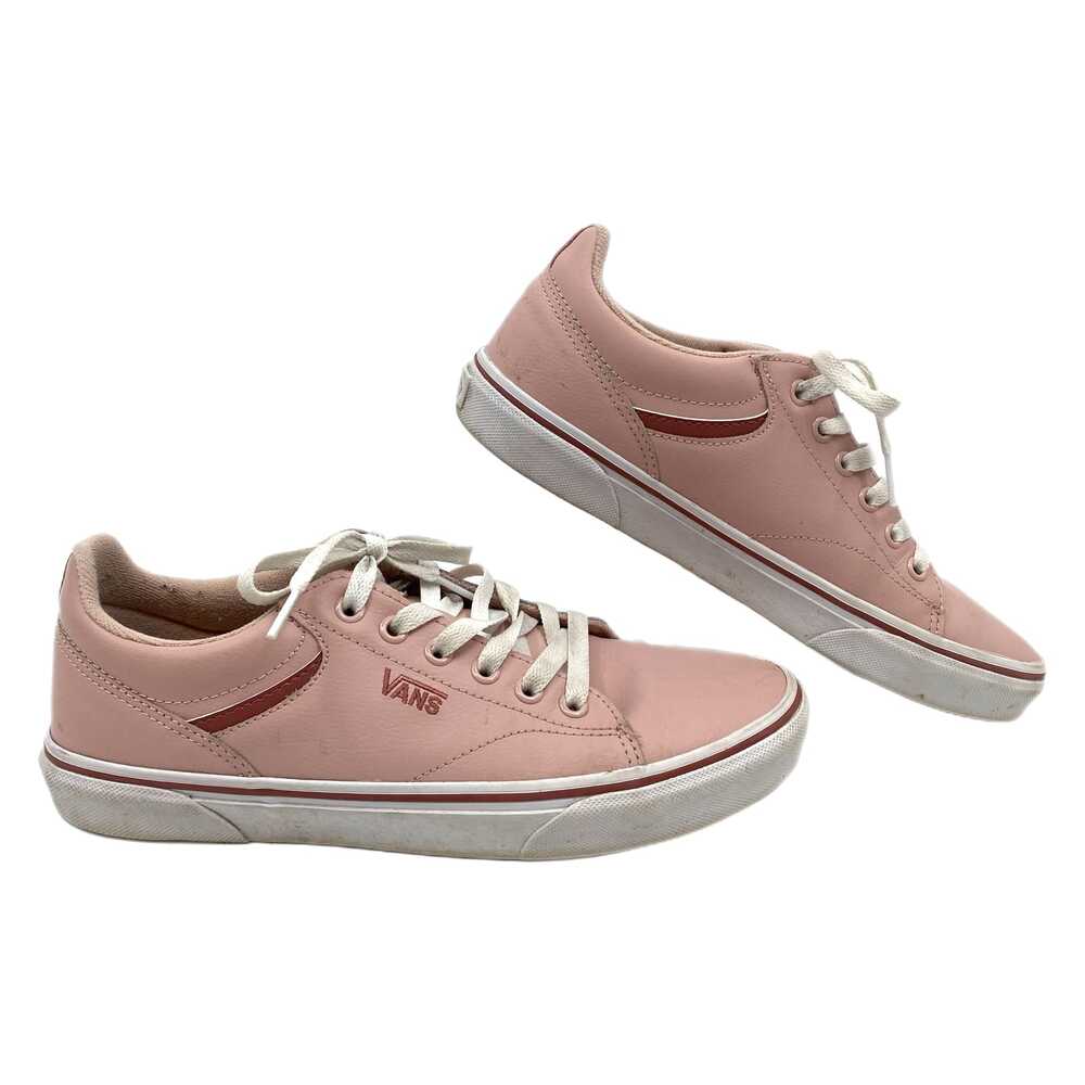 Vans Pink Leather Sneakers | Women’s Size 9.5